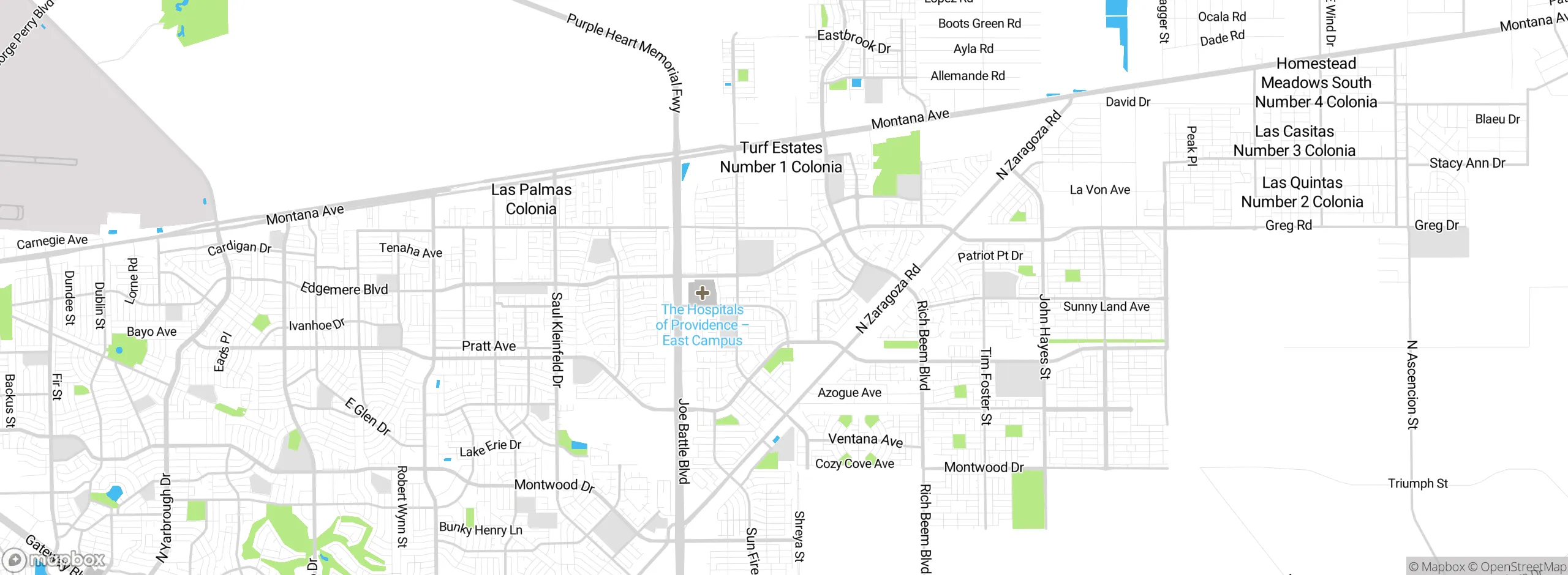 Map showing approximate location