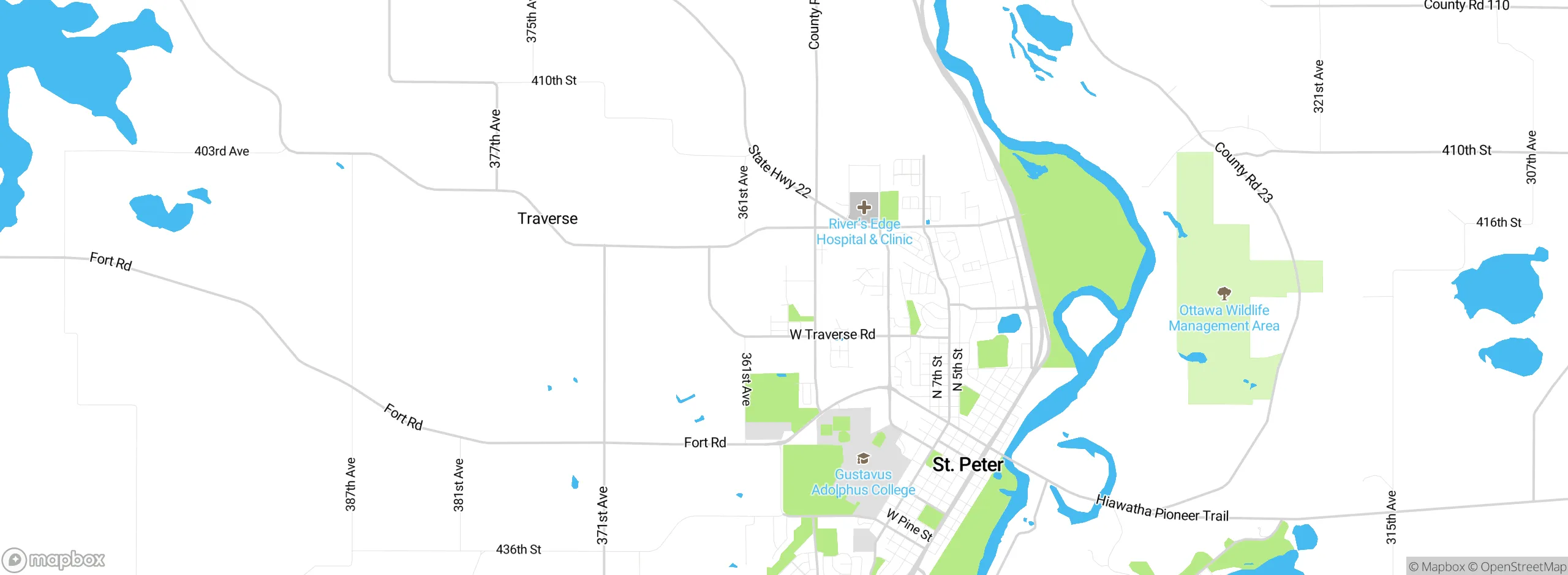 Map showing approximate location