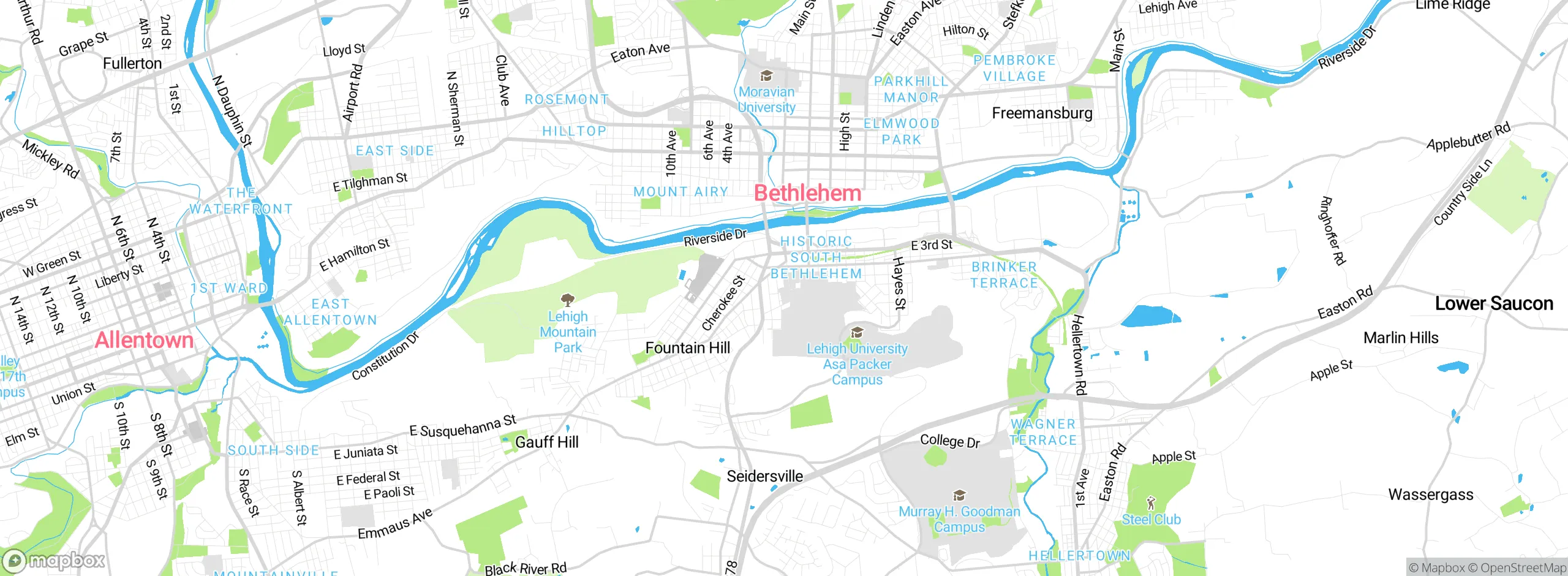 Map showing approximate location
