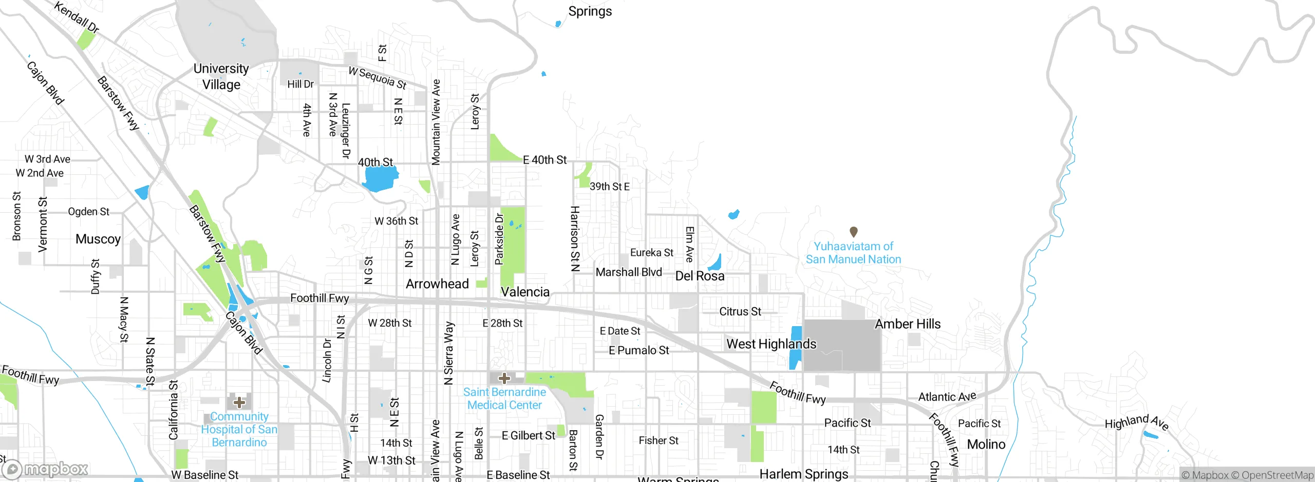 Map showing approximate location