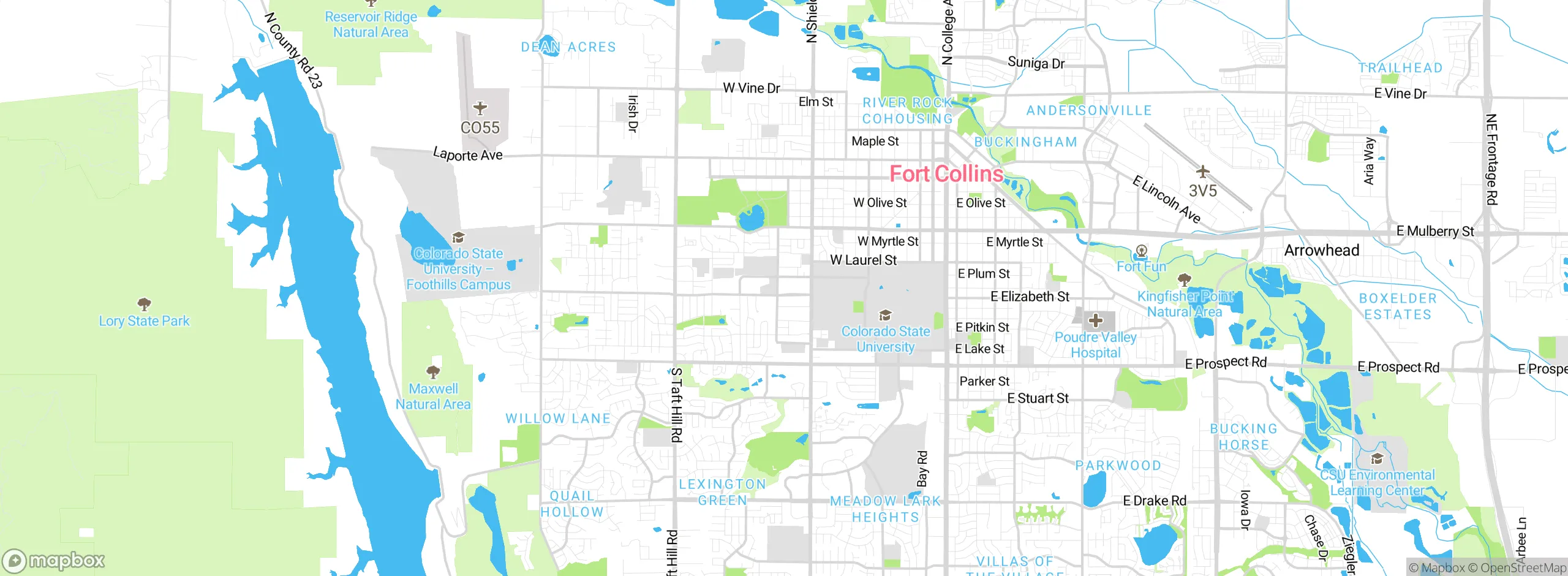 Map showing approximate location