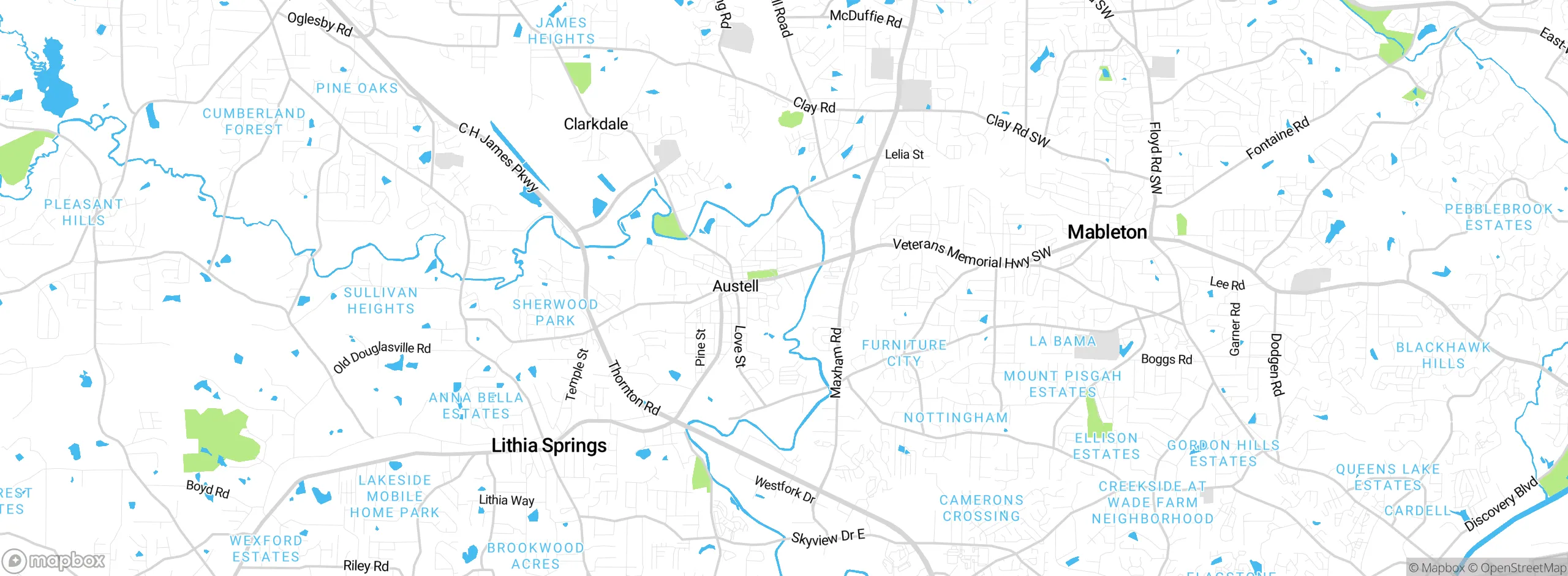 Map showing approximate location