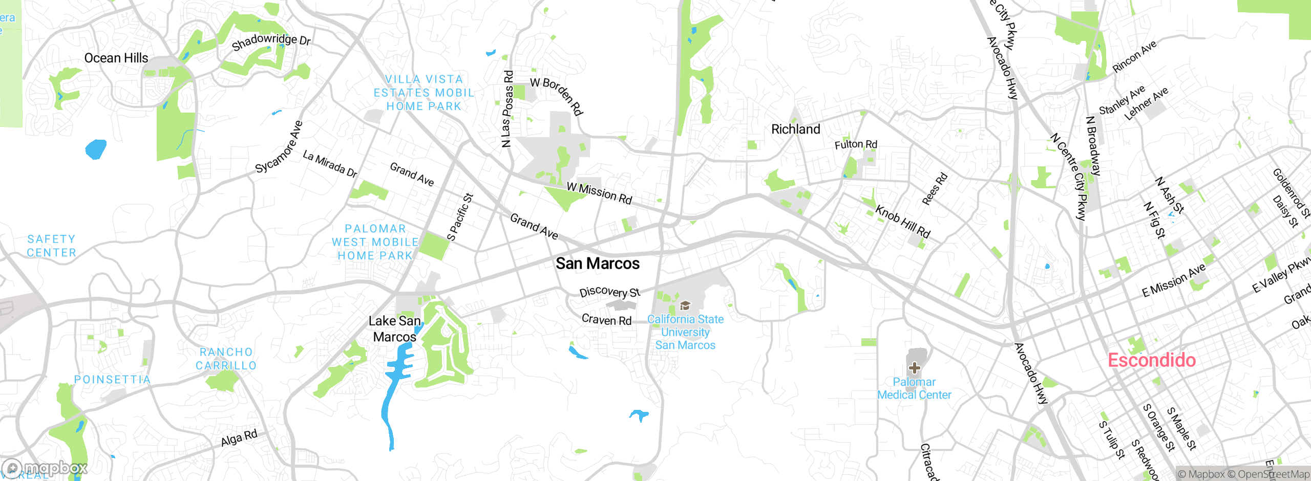 Map showing approximate location