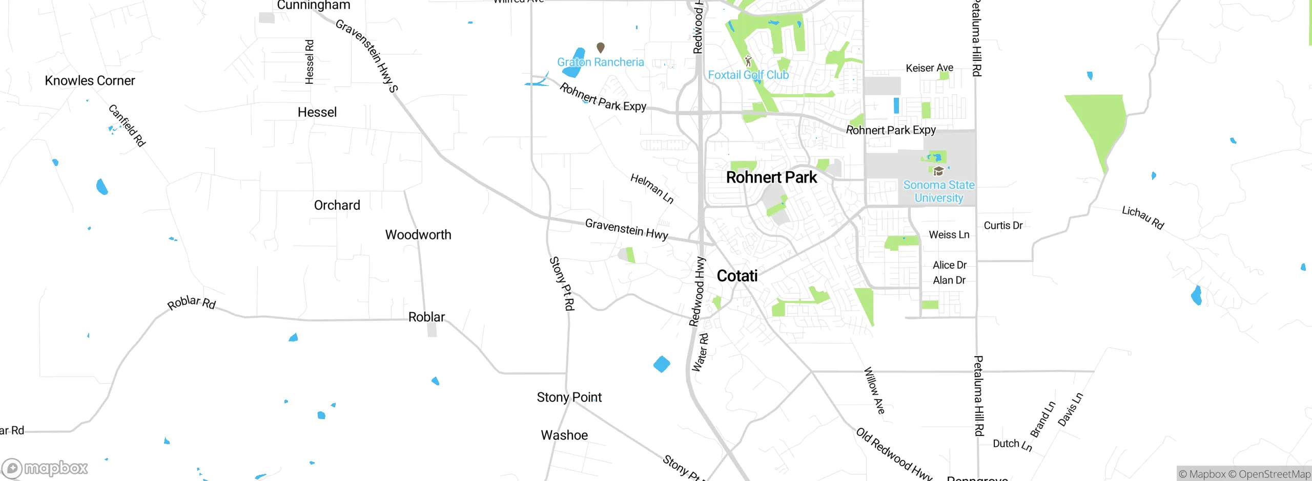 Map showing approximate location