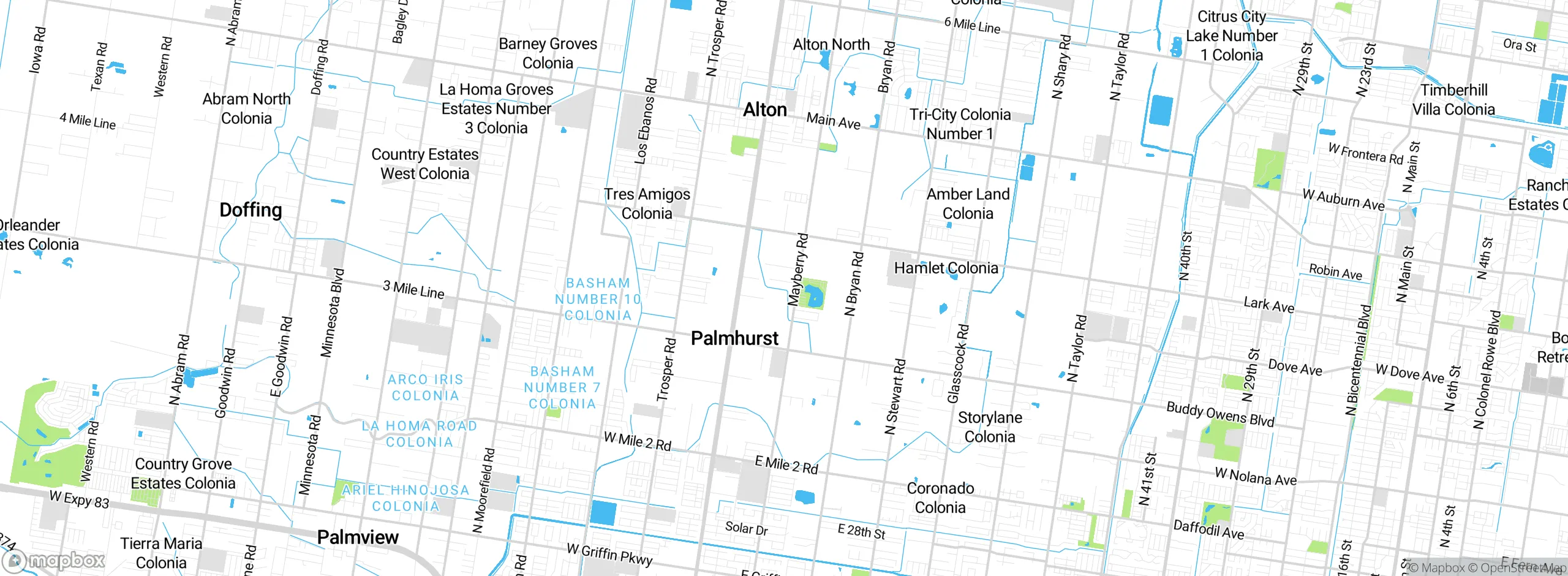 Map showing approximate location