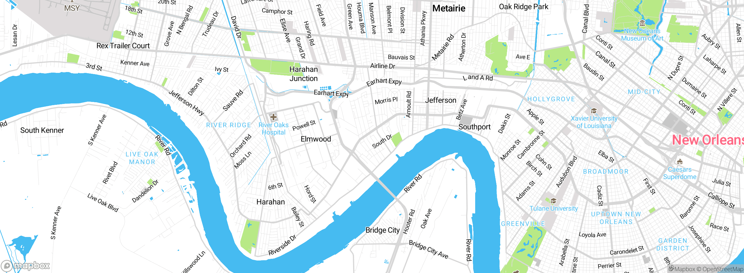 Map showing approximate location