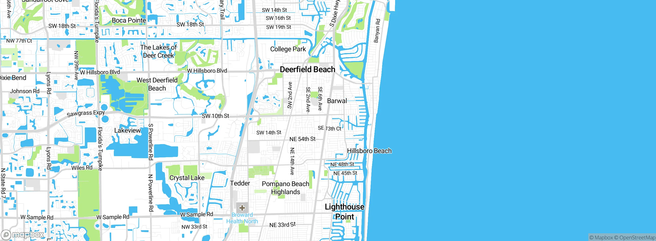 Map showing approximate location