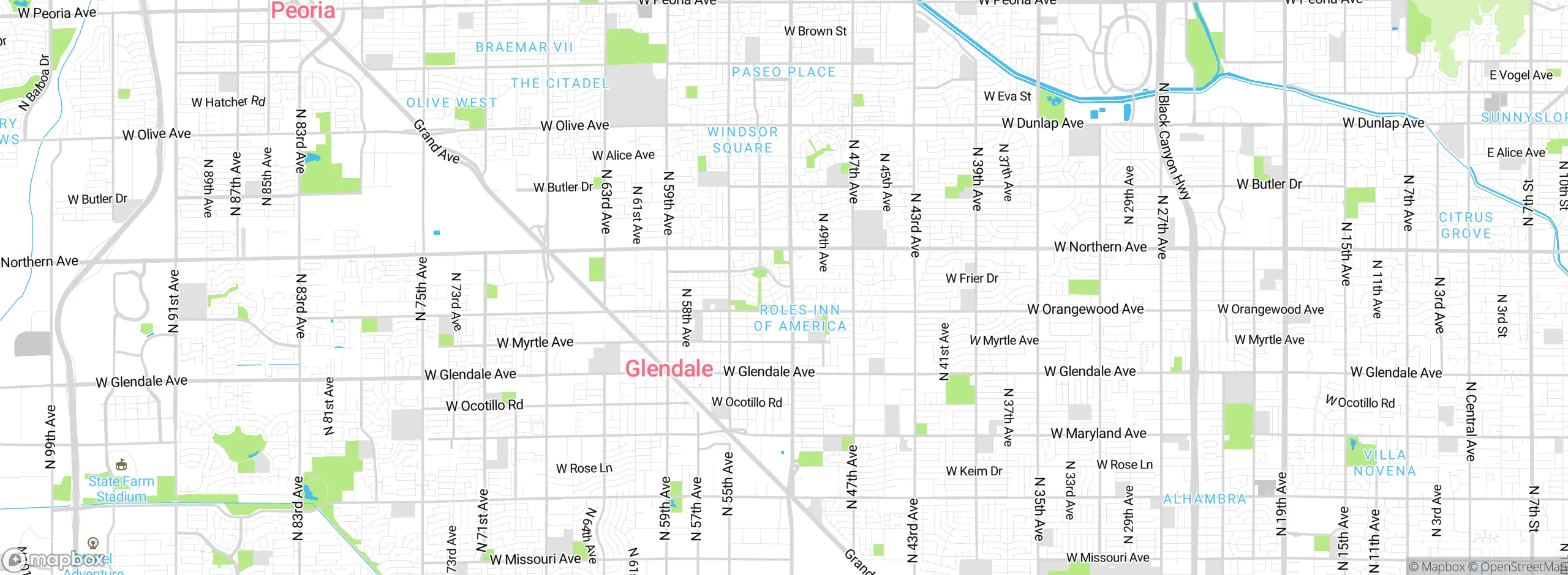 Map showing approximate location