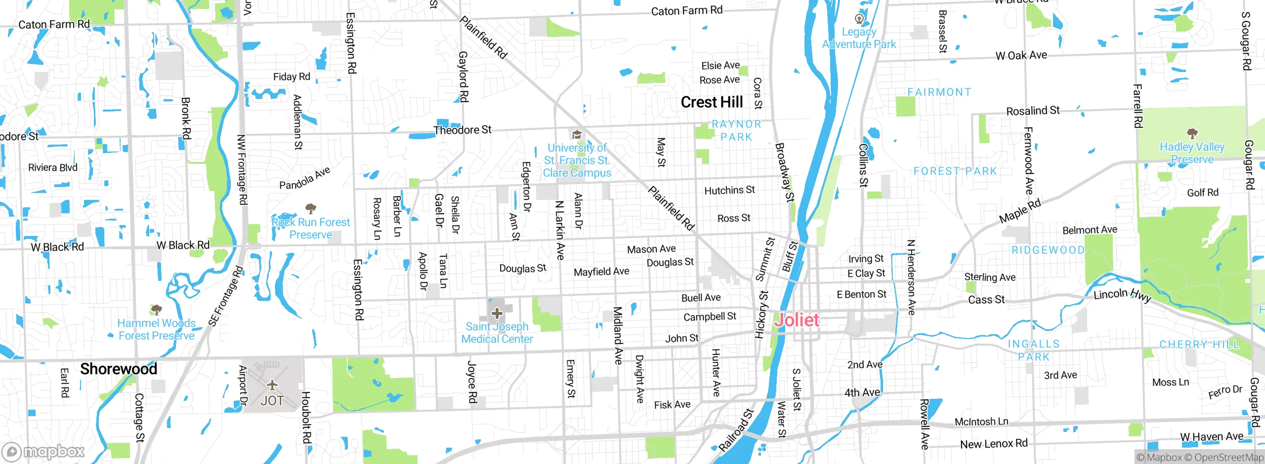 Map showing approximate location