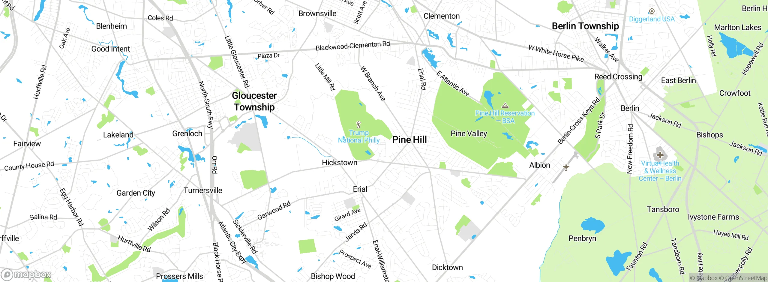Map showing approximate location