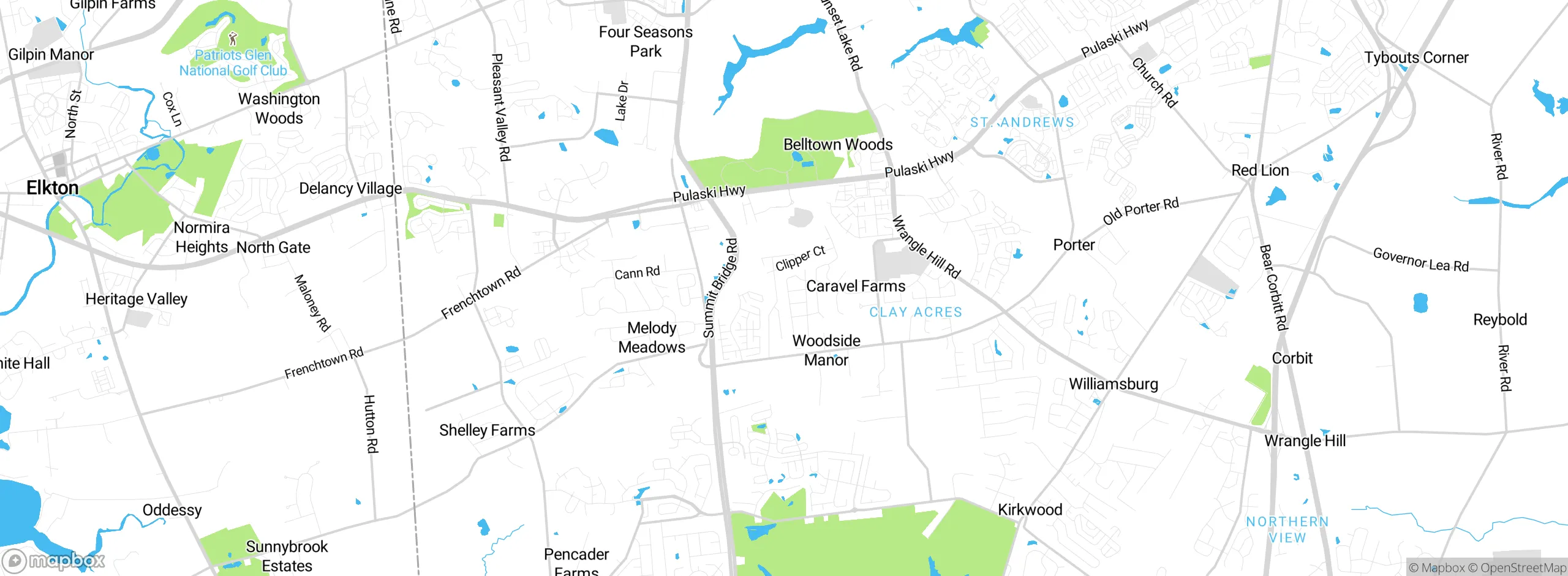 Map showing approximate location