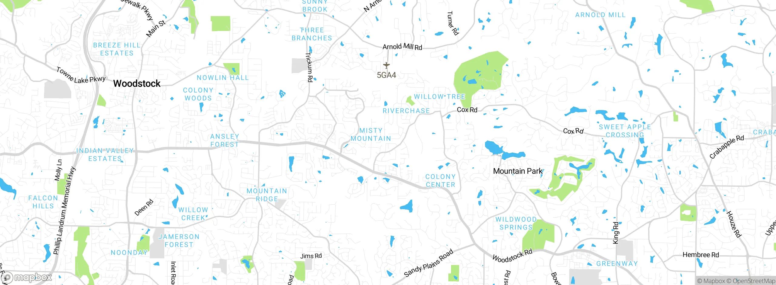 Map showing approximate location