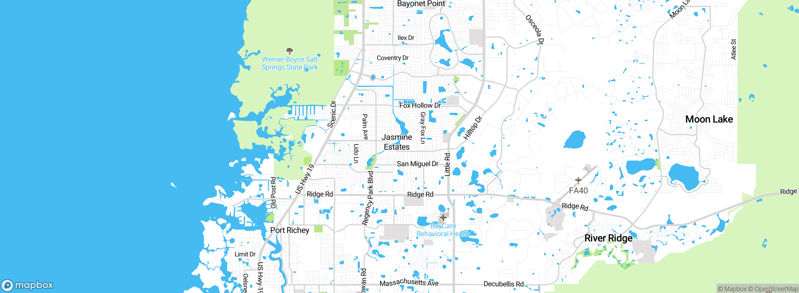 Map showing approximate location