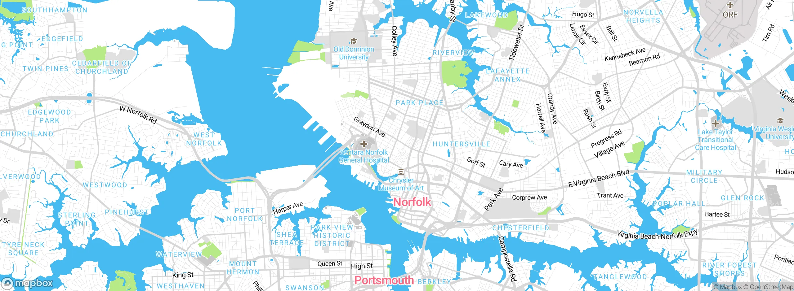 Map showing approximate location