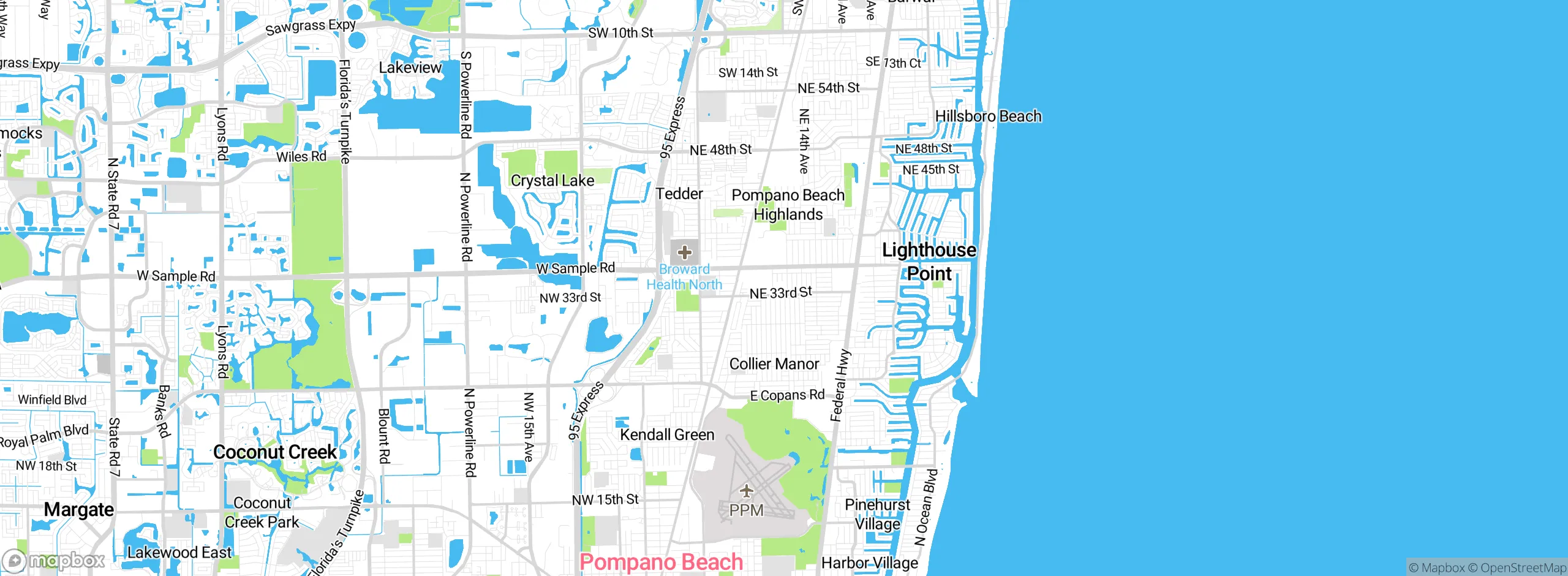 Map showing approximate location