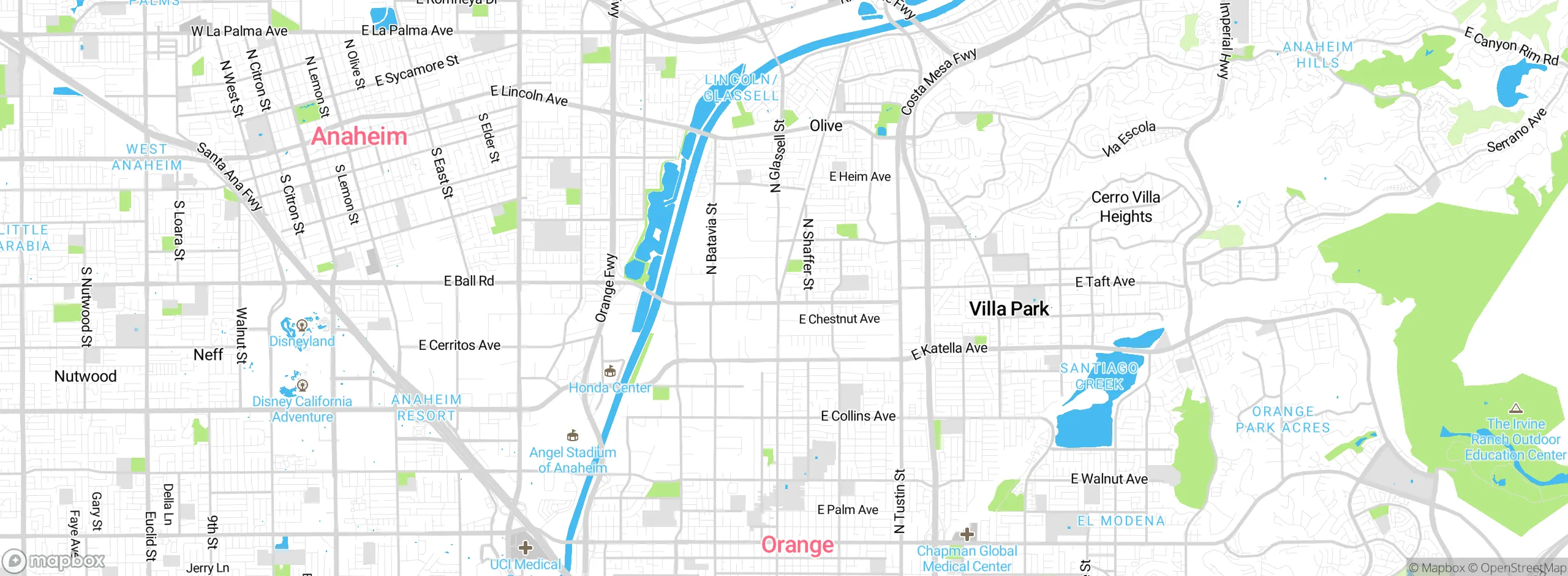 Map showing approximate location