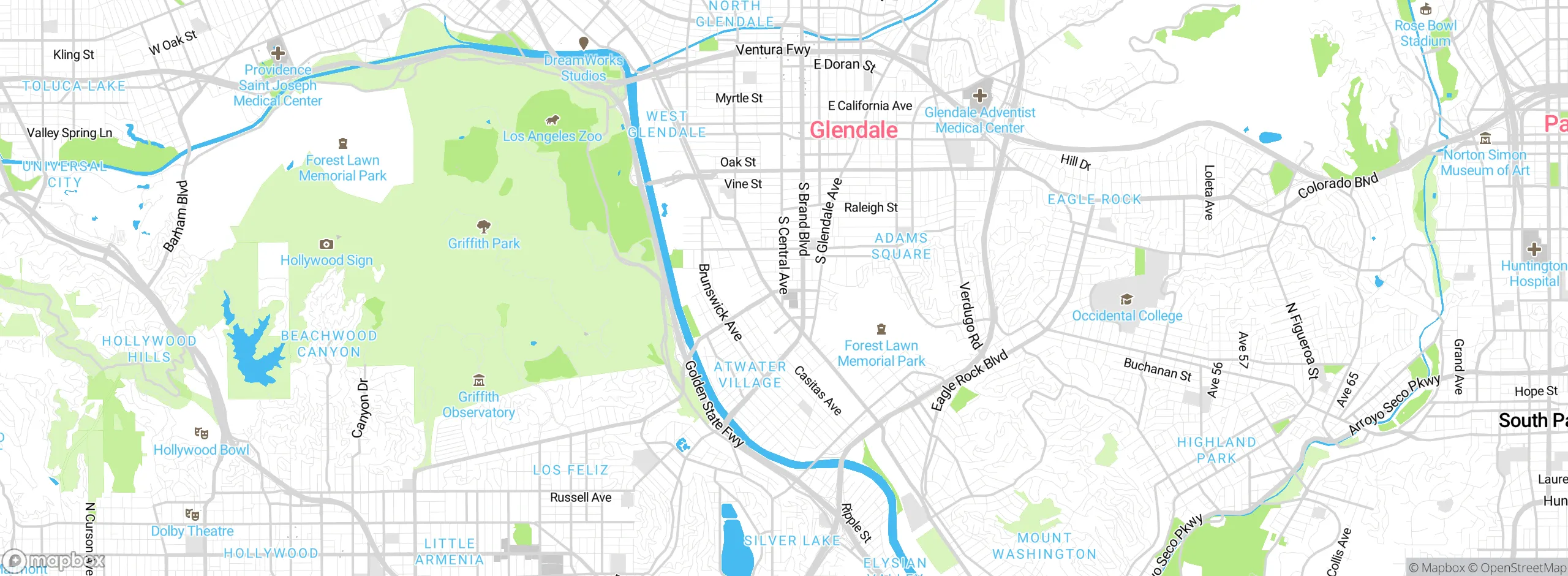 Map showing approximate location