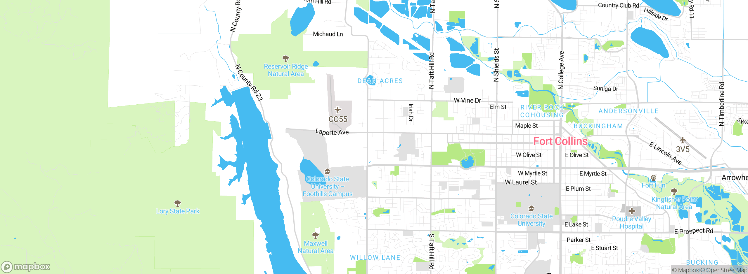 Map showing approximate location