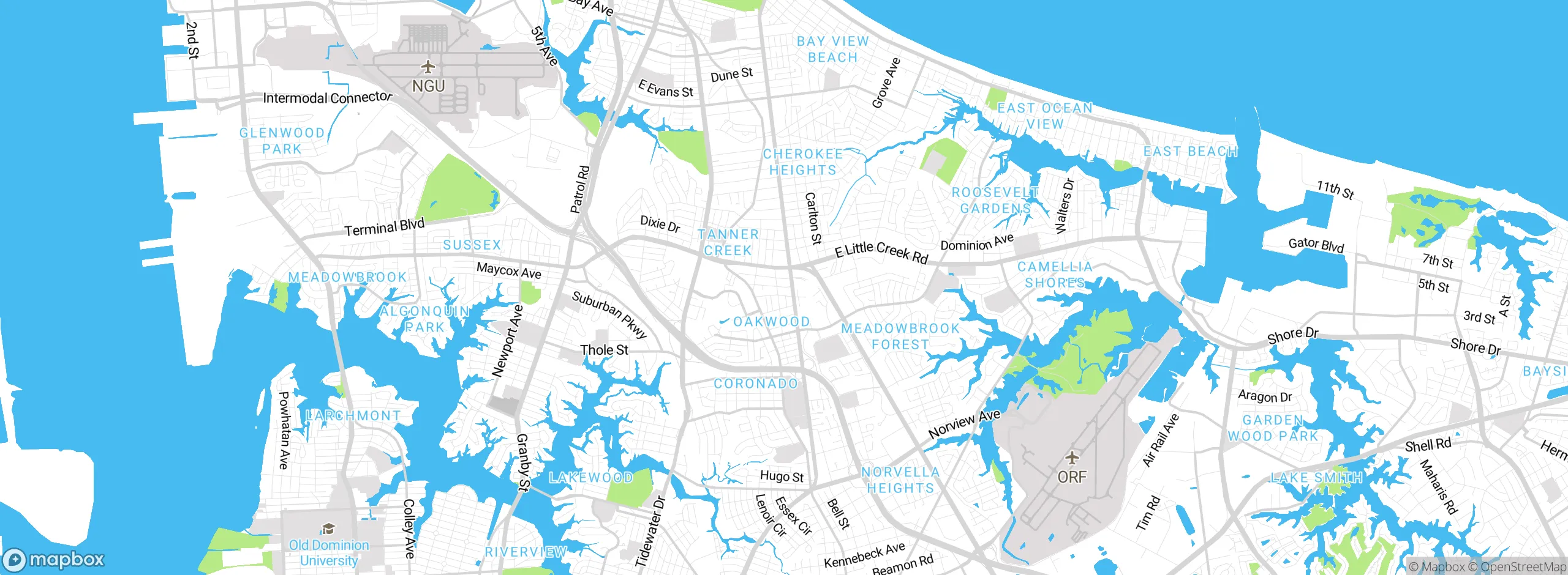 Map showing approximate location