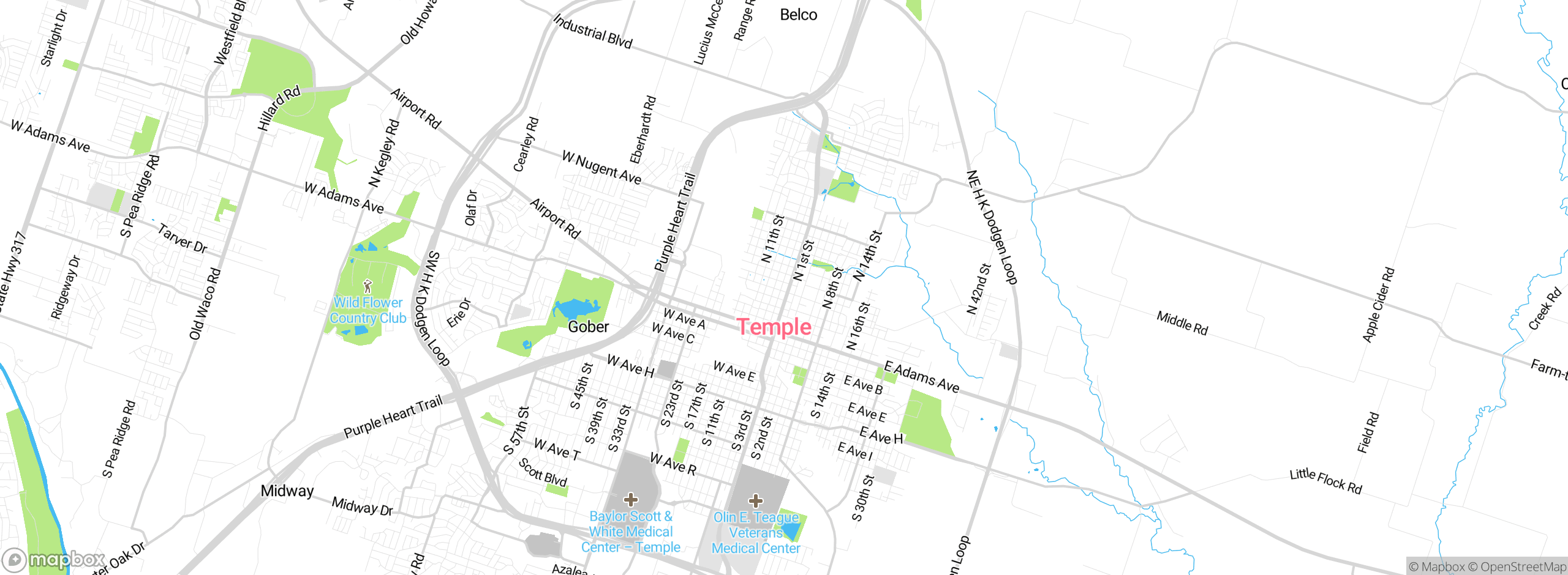 Map showing approximate location