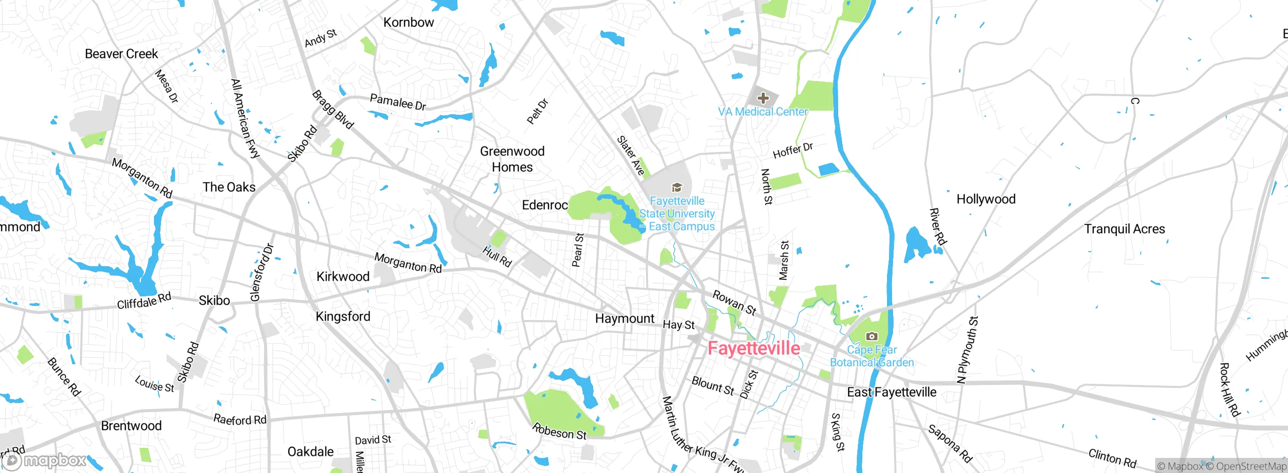 Map showing approximate location