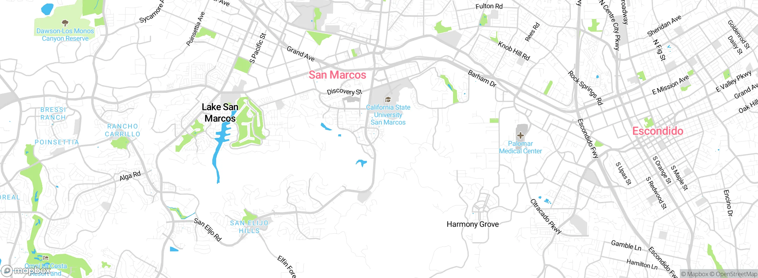 Map showing approximate location