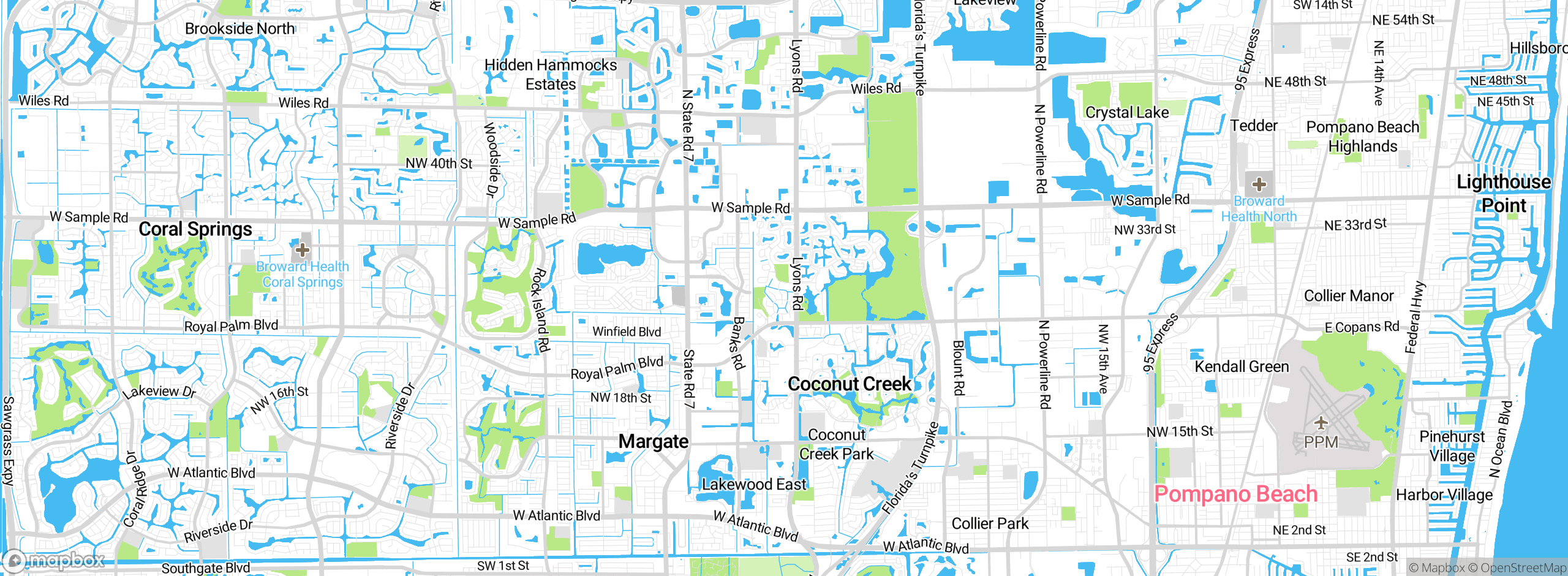 Map showing approximate location