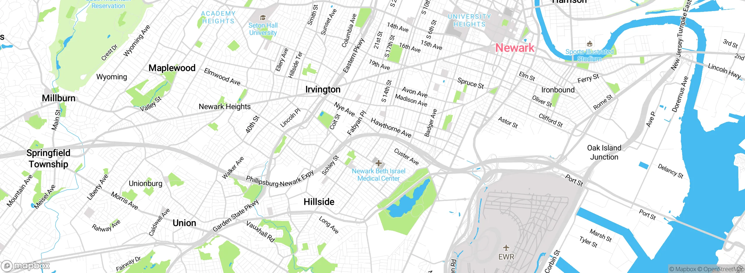 Map showing approximate location