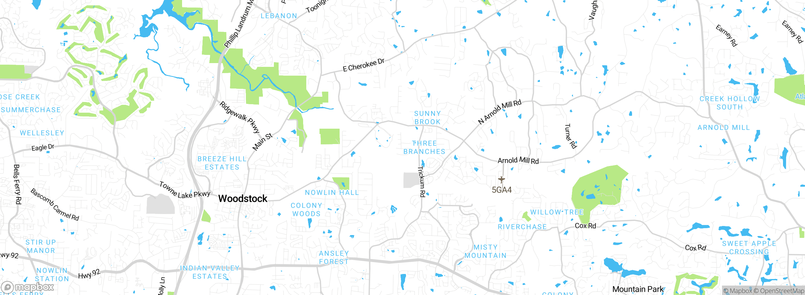 Map showing approximate location