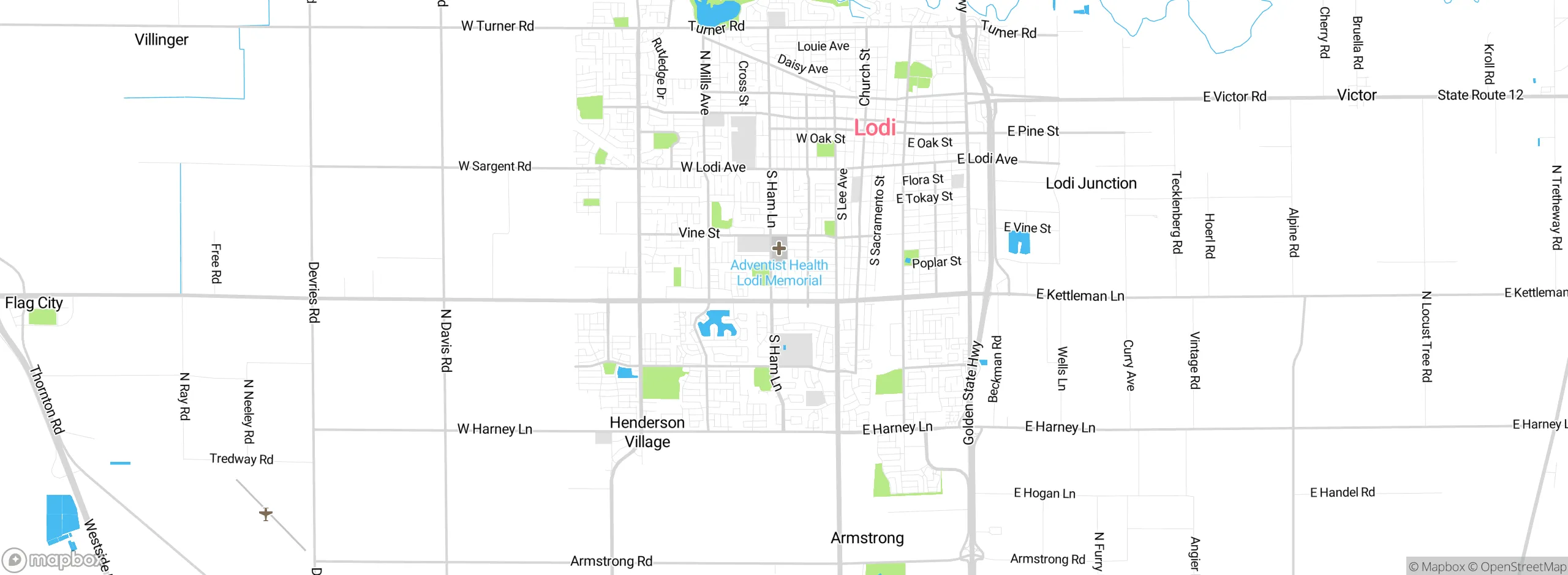 Map showing approximate location