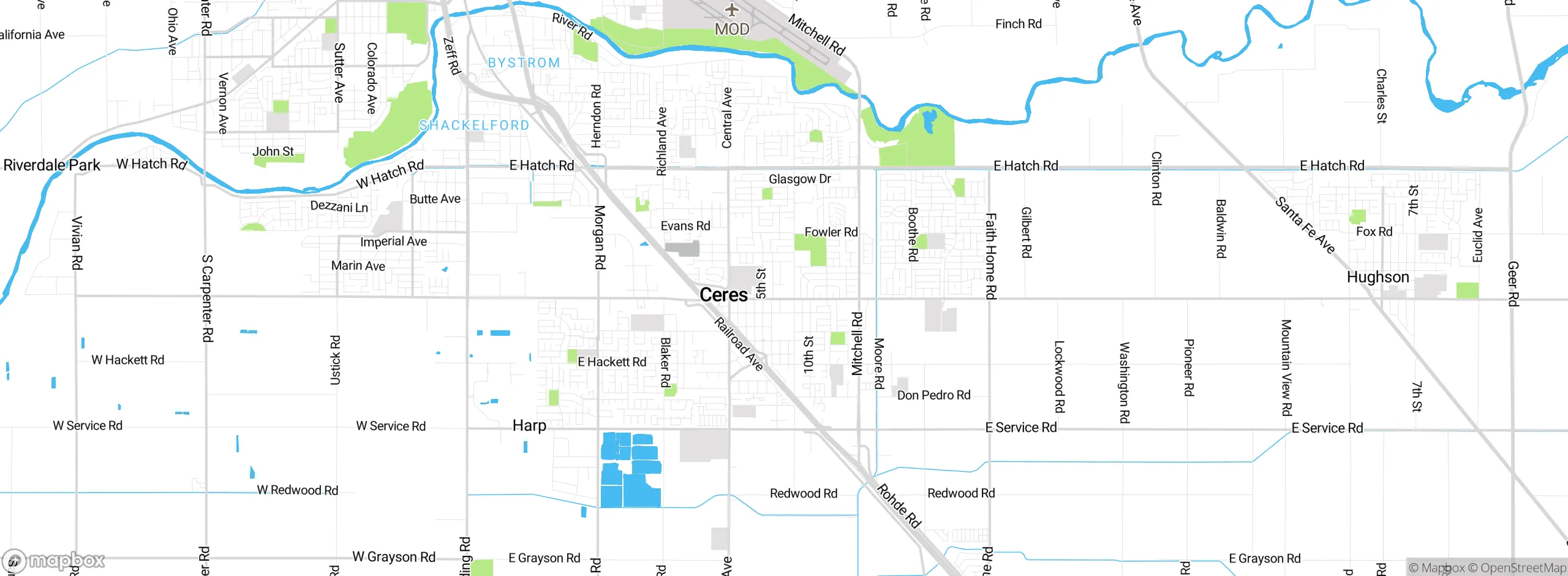 Map showing approximate location