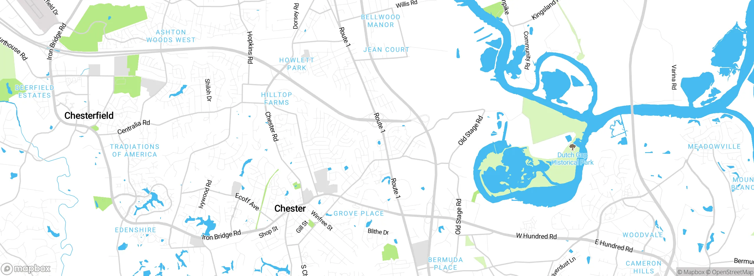 Map showing approximate location