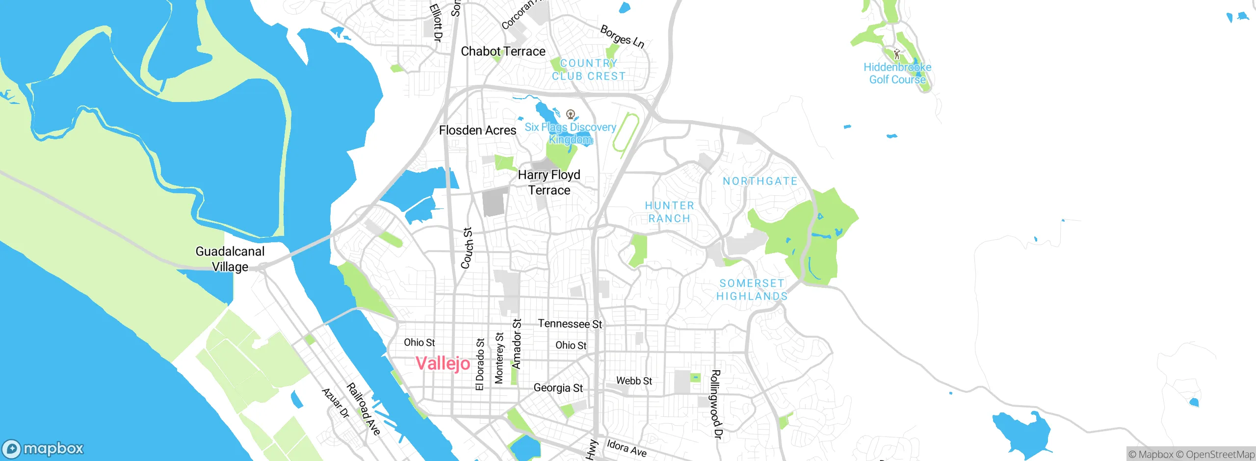 Map showing approximate location