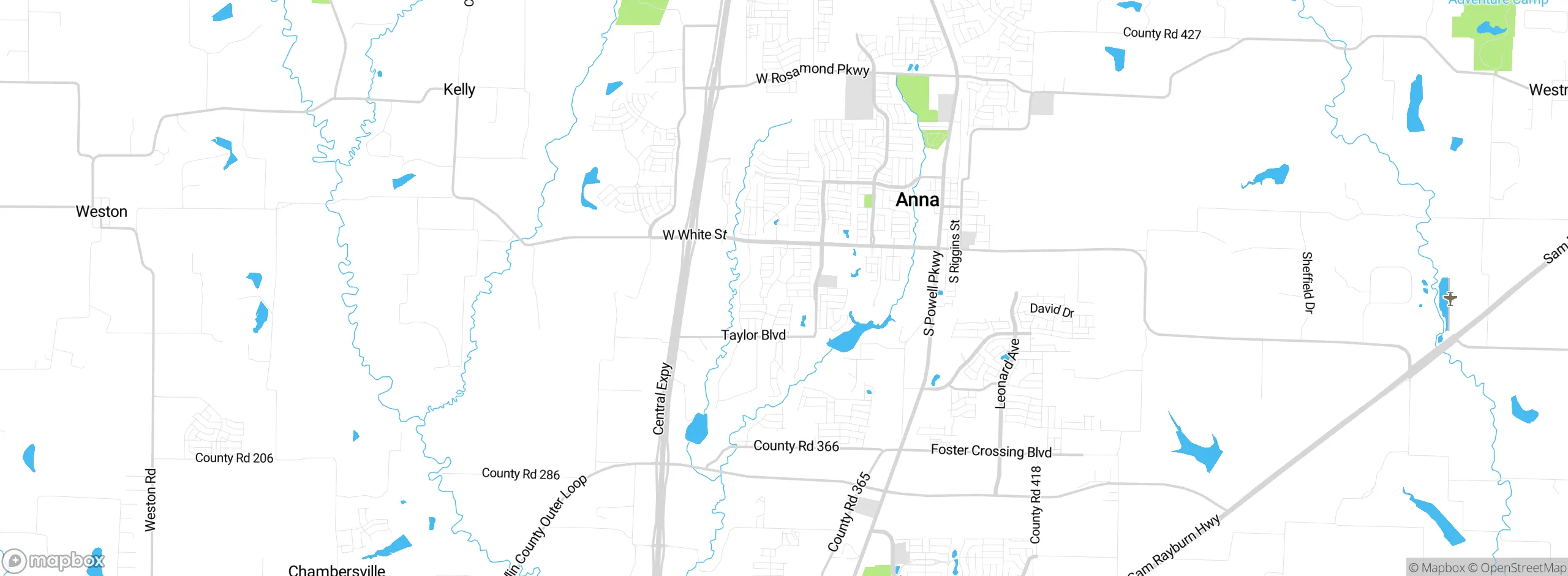 Map showing approximate location