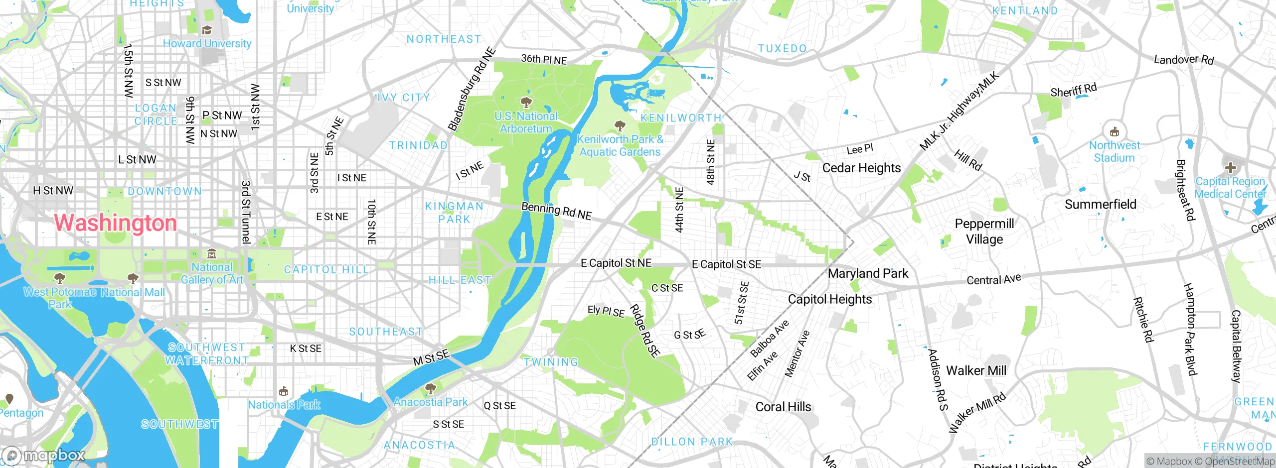 Map showing approximate location