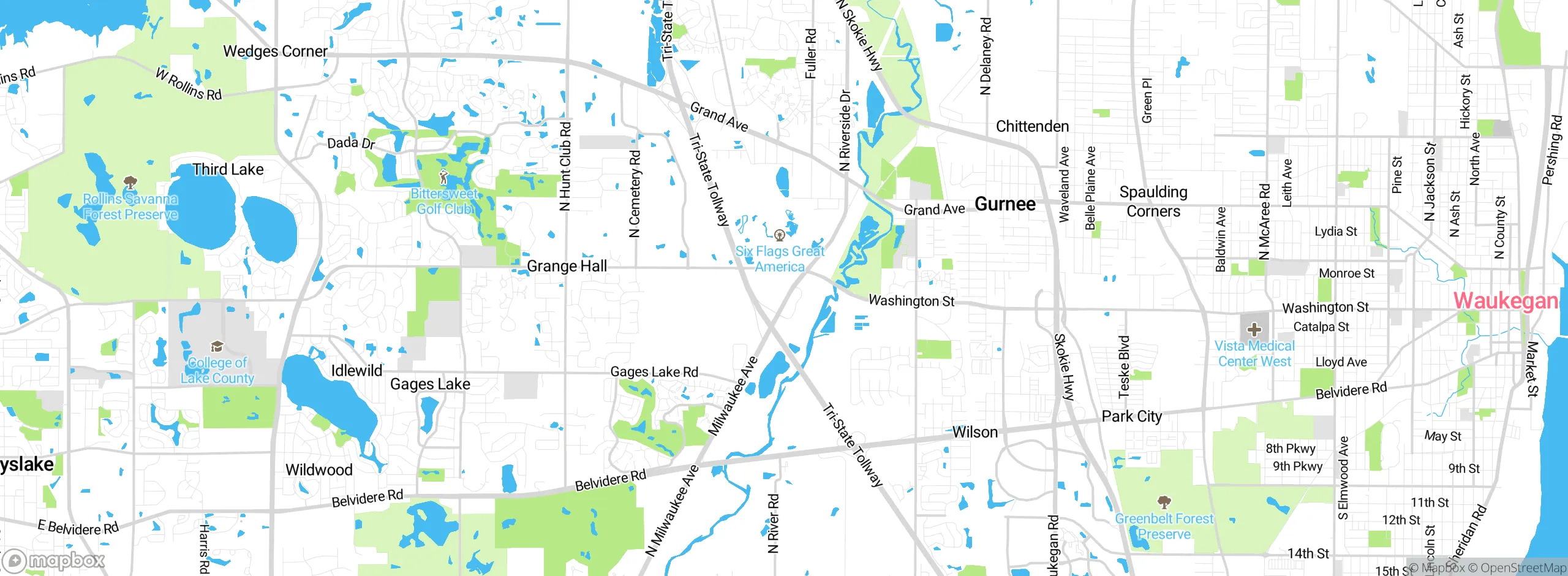 Map showing approximate location