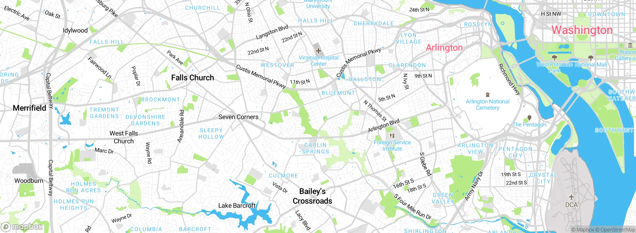 Map showing approximate location