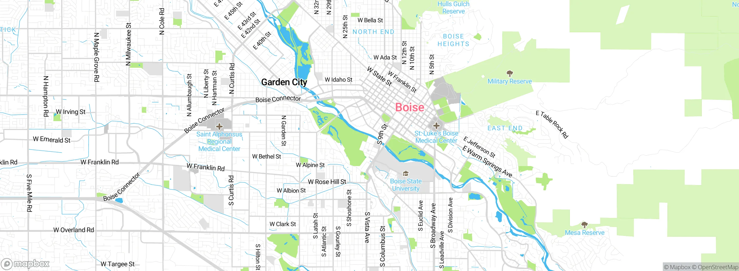 Map showing approximate location