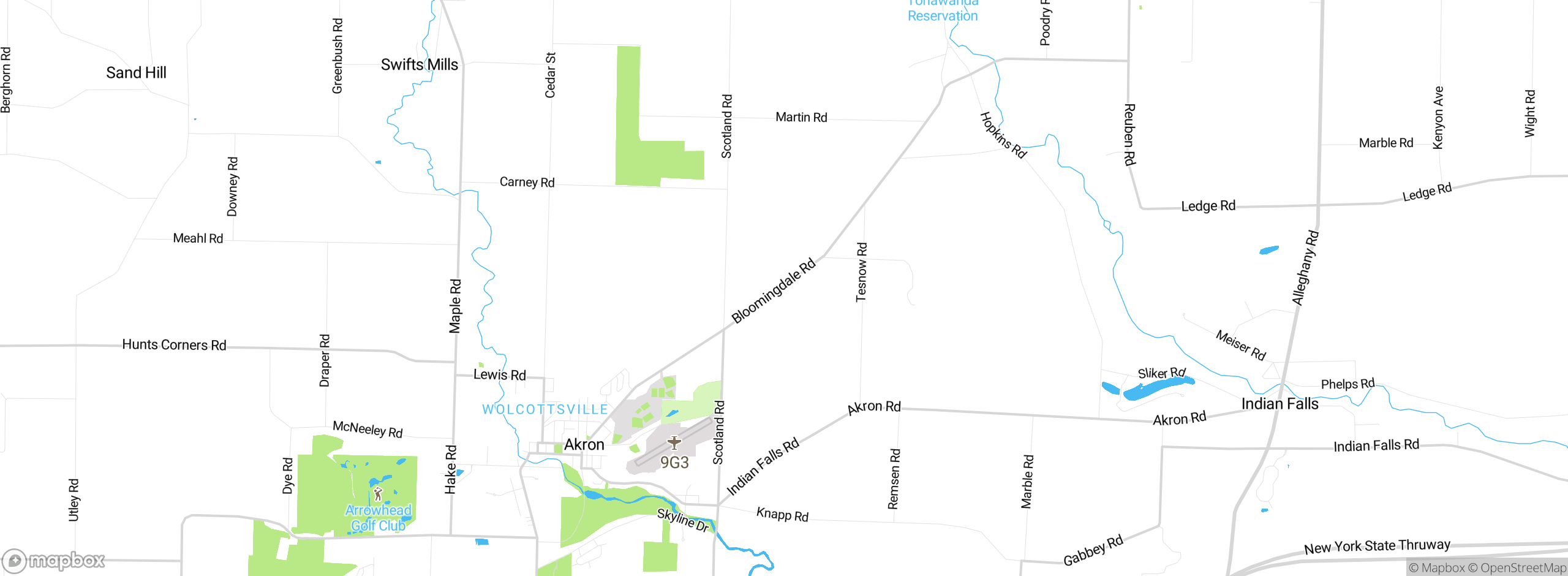 Map showing approximate location