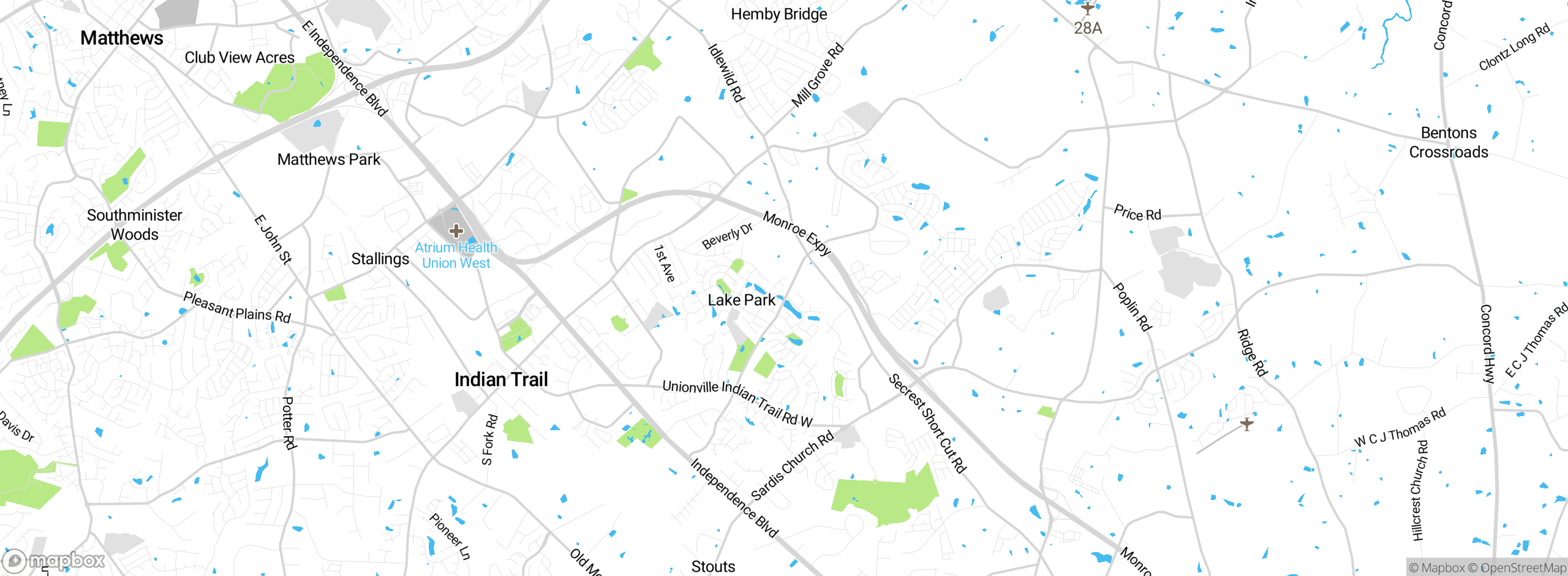 Map showing approximate location