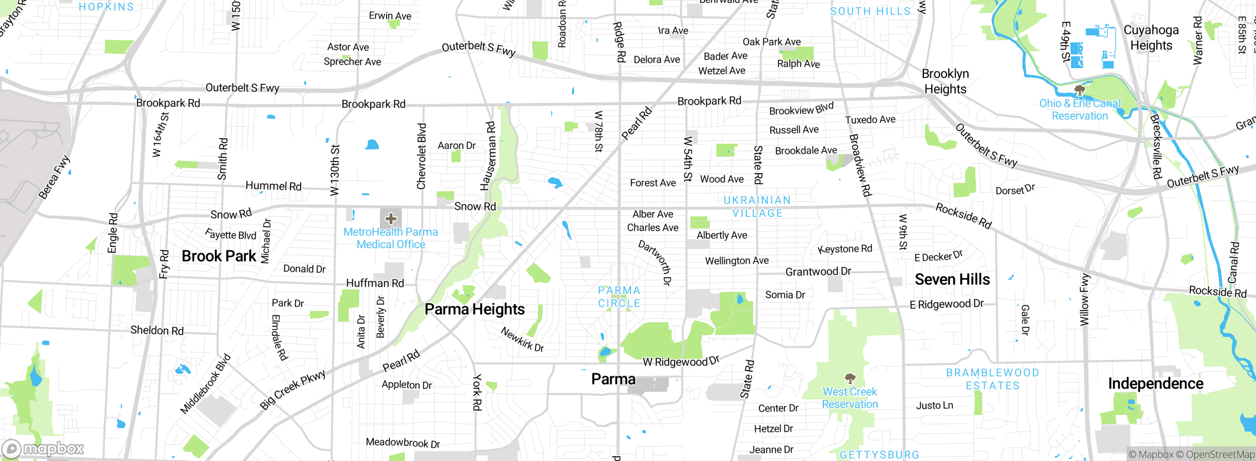 Map showing approximate location