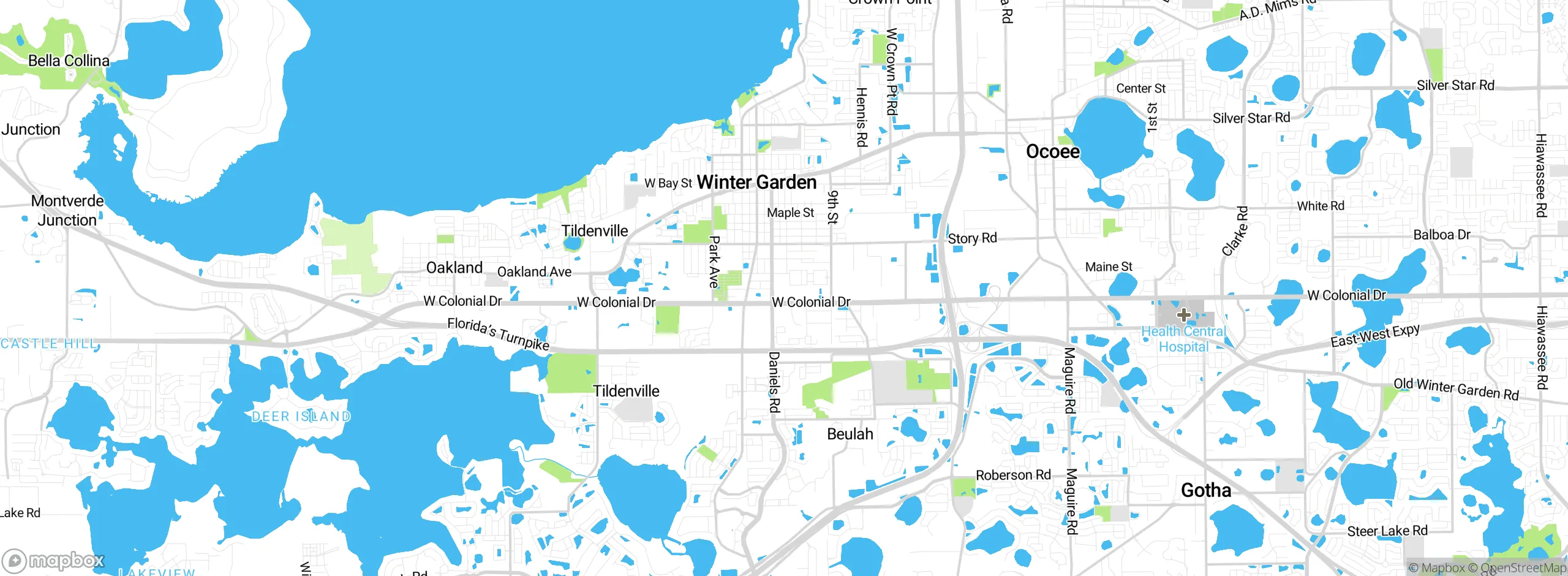 Map showing approximate location