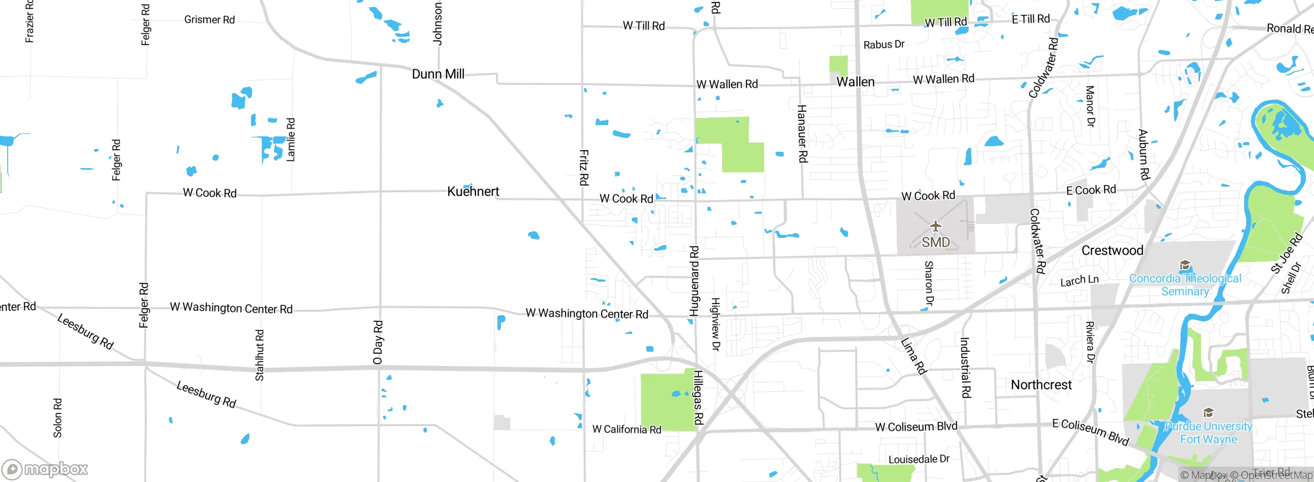 Map showing approximate location