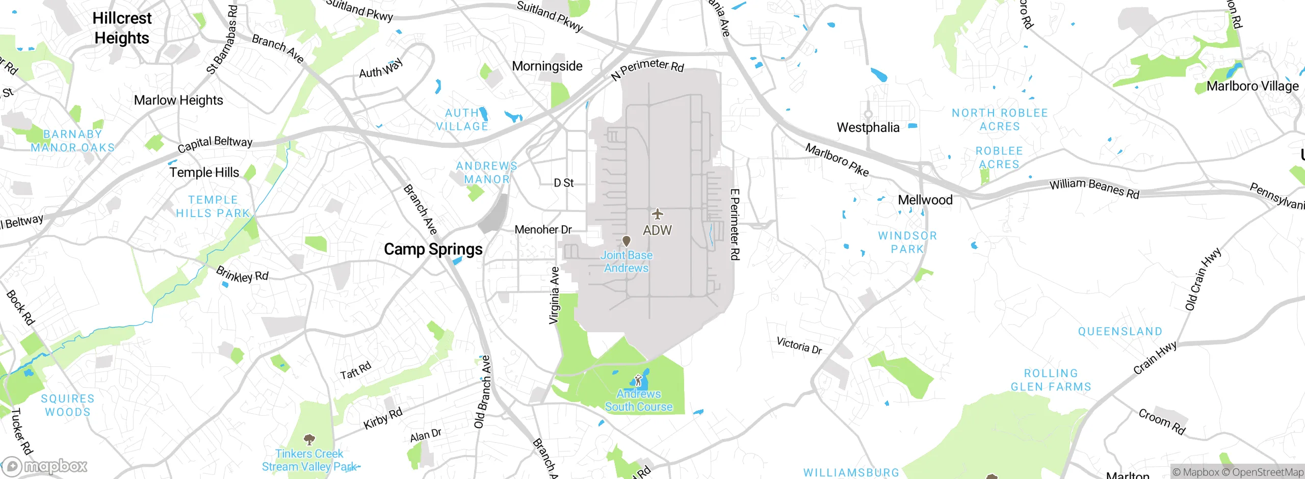 Map showing approximate location