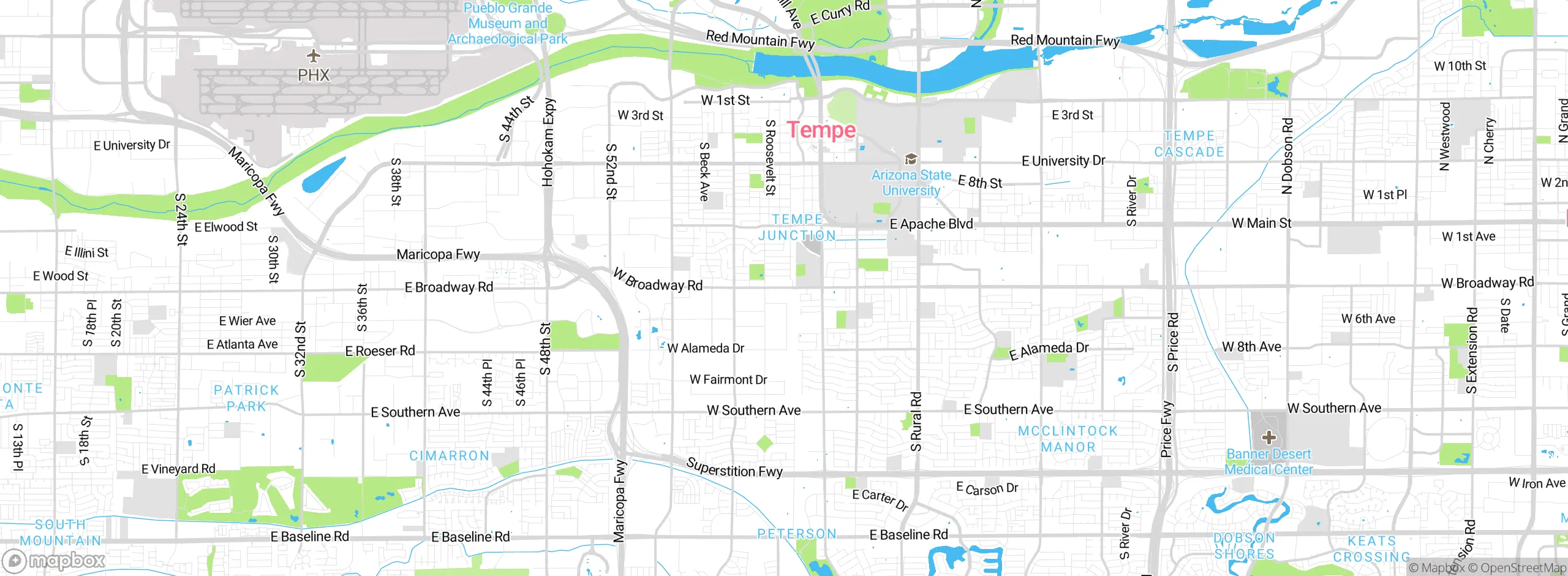 Map showing approximate location