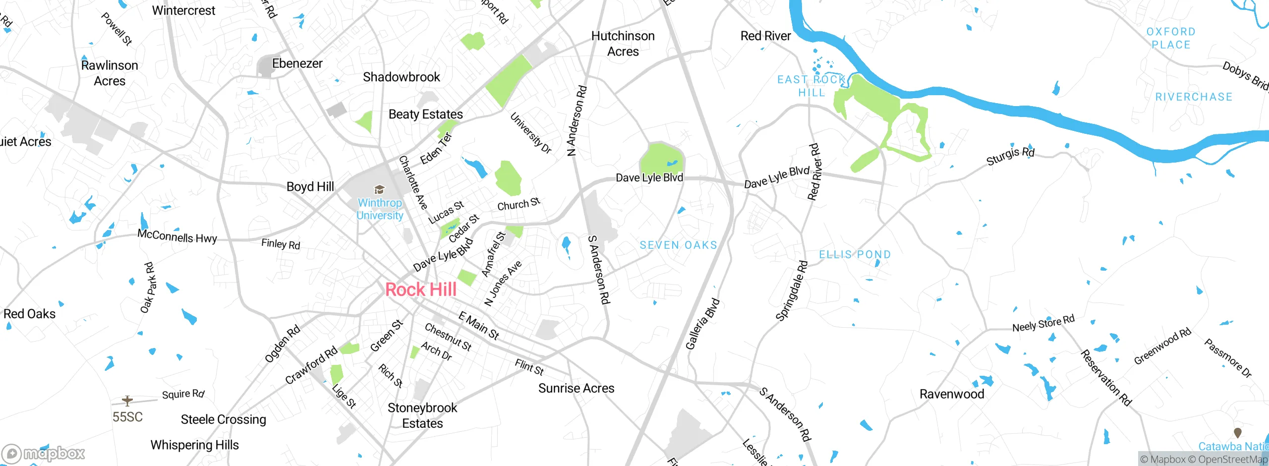 Map showing approximate location