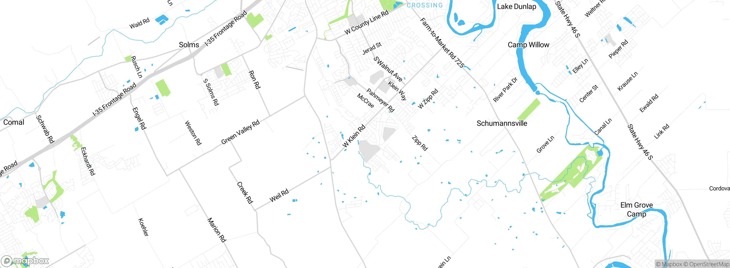 Map showing approximate location