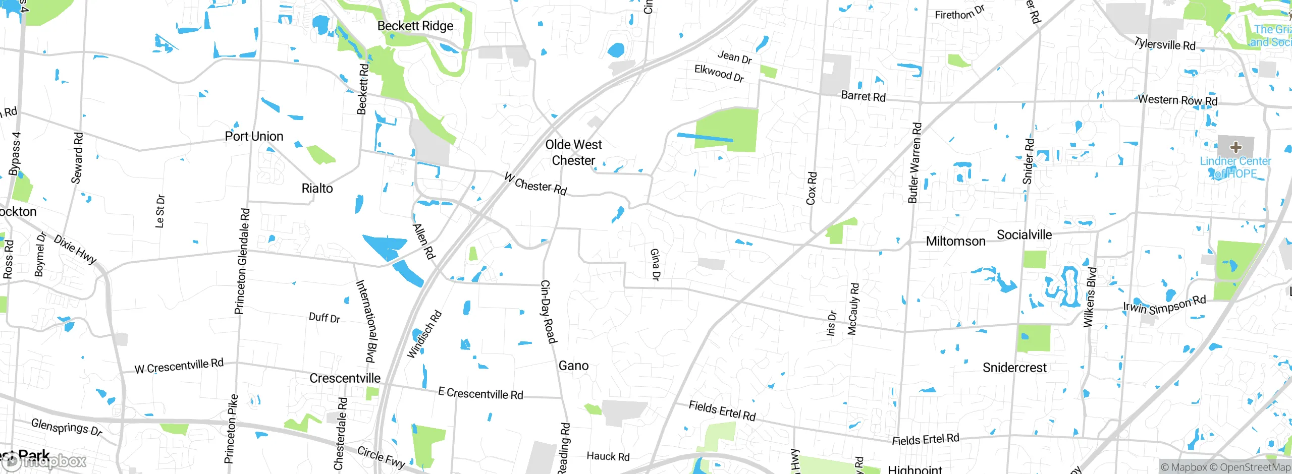 Map showing approximate location