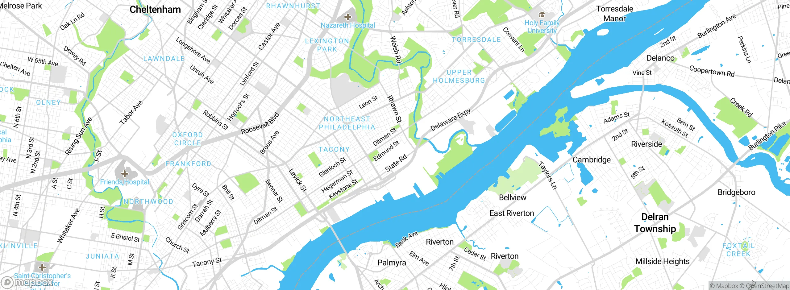 Map showing approximate location