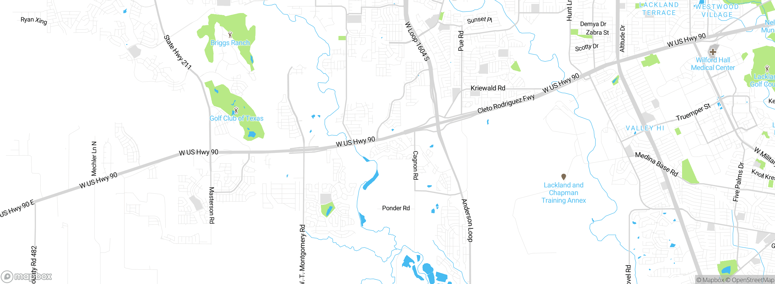 Map showing approximate location